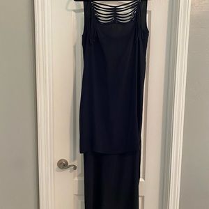 Black high low BCBGMAXAZRIA dress